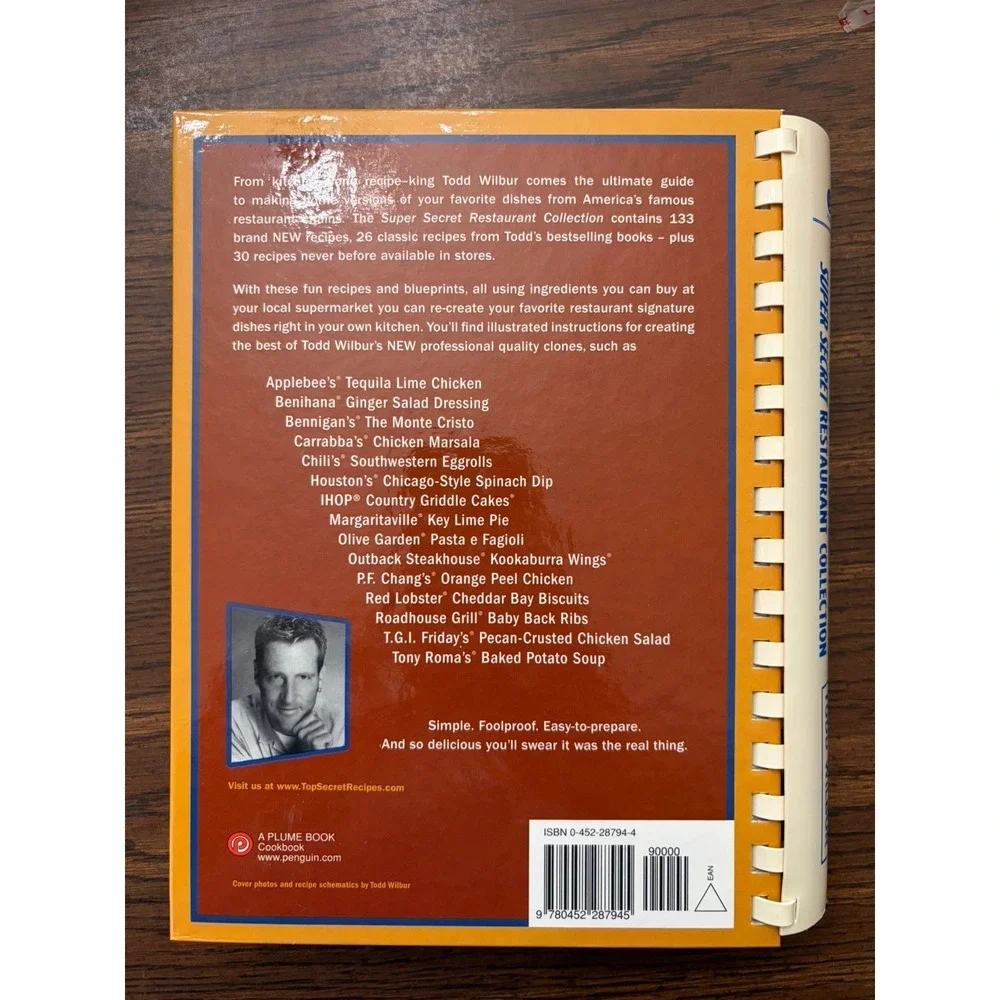 Top Secret Recipes Super Secret Restaurant Collection Todd Wilbur Cookbook